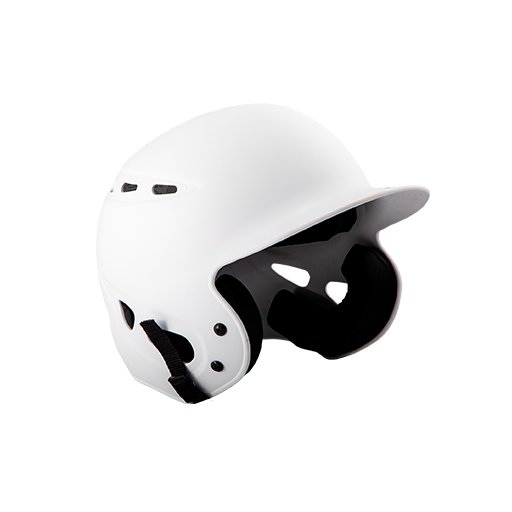 [CUS-DGR-HELM-REB-WH-S/M] Rebel Batting Helmet (S/M, White, Custom Logo)