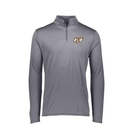 [2785.059.S-LOGO1] Men's Dri Fit 1/4 Zip Shirt (Adult S, Gray, Logo 1)
