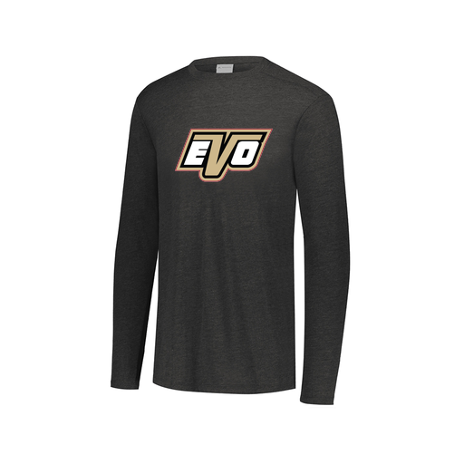 [3075.K94.XS-LOGO1] Men's LS Triblend T-Shirt (Adult XS, Black, Logo 1)
