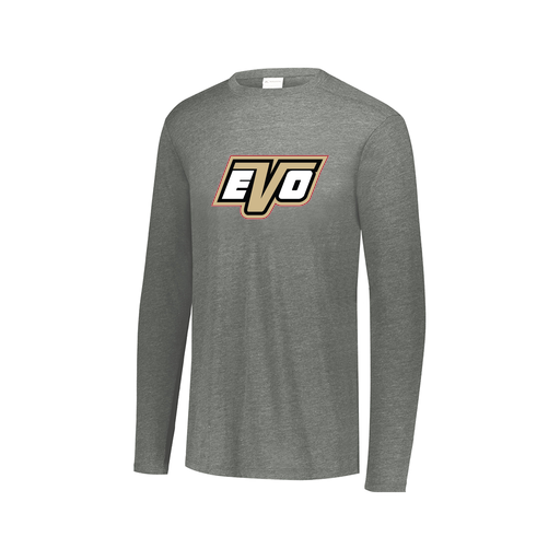 [3075.013.XS-LOGO1] Men's LS Triblend T-Shirt (Adult XS, Gray, Logo 1)