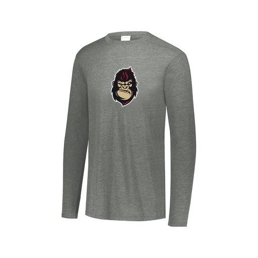 [3075.013.XS-LOGO3] Men's LS Triblend T-Shirt (Adult XS, Gray, Logo 3)