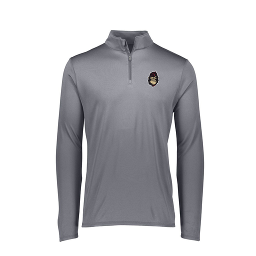 [2785.059.S-LOGO3] Men's Dri Fit 1/4 Zip Shirt (Adult S, Gray, Logo 3)