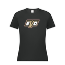 [2792-tt11w-BLK-FAXS-LOGO1] Women's Dri Fit V-Neck T-Shirt (Female Adult XS, Black, Logo 1)
