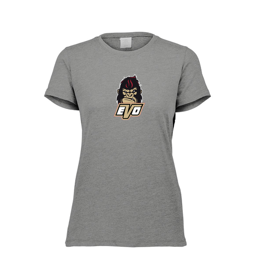 [3067.013.XS-LOGO2] Ladies TriBlend T-Shirt (Female Adult XS, Gray, Logo 2)