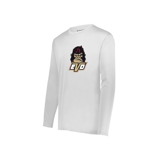 [222822.005.XS-LOGO2] Men's LS Movement Dri Fit Shirt (Adult XS, White, Logo 2)