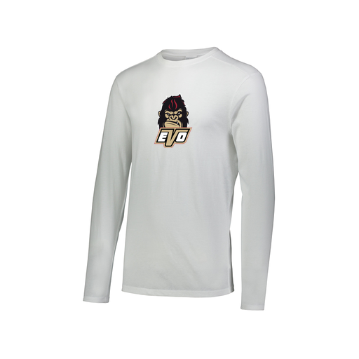 [3075.005.XS-LOGO2] Men's LS Triblend T-Shirt (Adult XS, White, Logo 2)